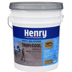 Henry 887G Tropi-Cool Gray 100% Silicone Reflective Roof Coating 4.75 gal. BRAND NEW FACTORY SEALED!