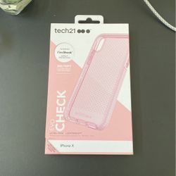 Pink Tech21 iPhone X Case 