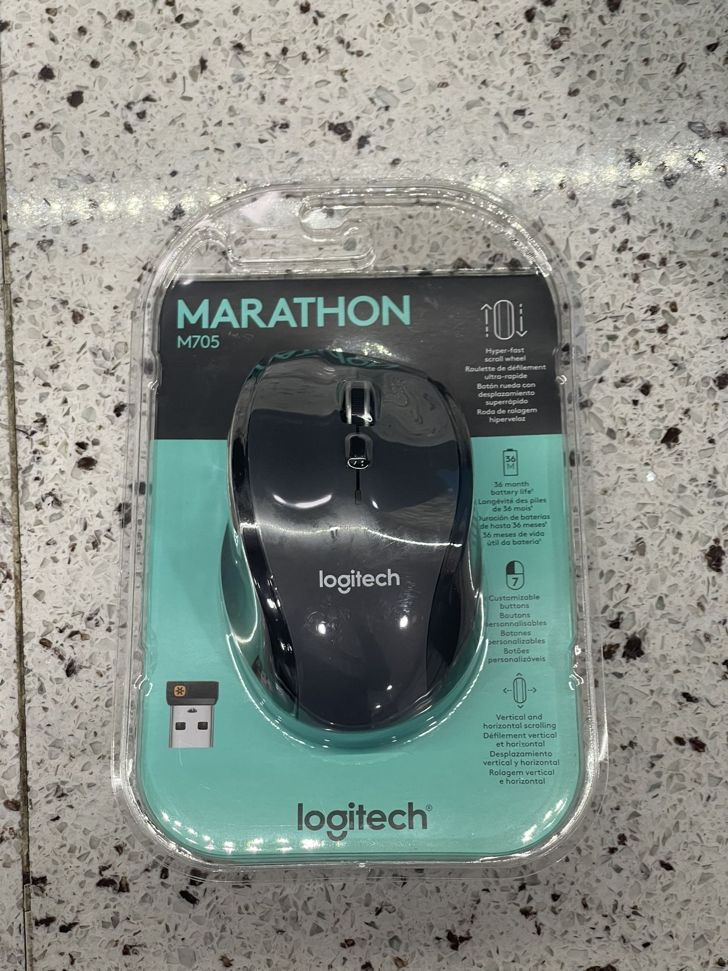 Logitech Wireless Marathon Mouse M705 with 3-Year Battery Life