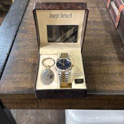 Vintage Joseph Bernard Watch And Keychain 