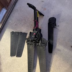 Kayak pedals and address fin