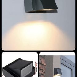 BRILLRAYDO 3W LED Outdoor Exterior Wall Step Down Light Fixture Lamp Black...