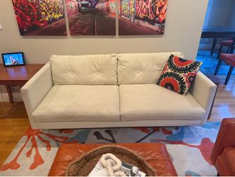 Modern White Sofa / Couch – 75"Wide "