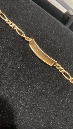 Children’s ID bracelet 14k 6” 6.7g