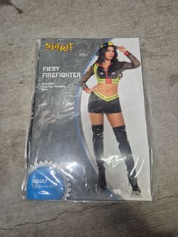 Halloween Costume adults FIERY FIREFIGHTER