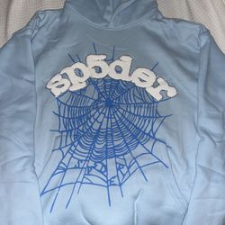 SKY BLUE WEB SP5DER HOODIE