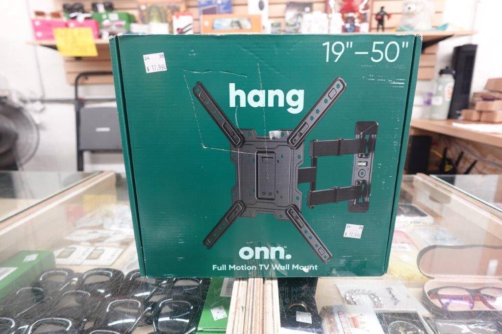 onn Full Motion TV Wall Mount for 19″ to 50″ TVs