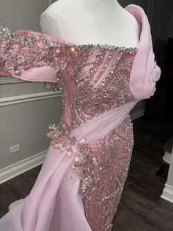 Very Elegant Custom Made Beaded Prom Evening Formal Bridal Dress 