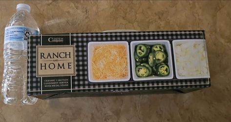Ranch and Home Ceramic 3 Section Condiment Server