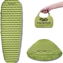 Sleeping Pads for Camping, Ultralight Sleeping Pad Insulated 6.8 R-Value Inflatable Sleeping Pads Compact for Camping Backpacking Hiking Traveling Ten