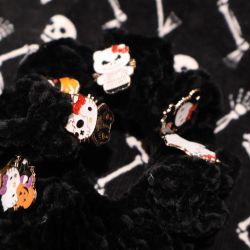 Soft Velvet Crochet Scrunchie