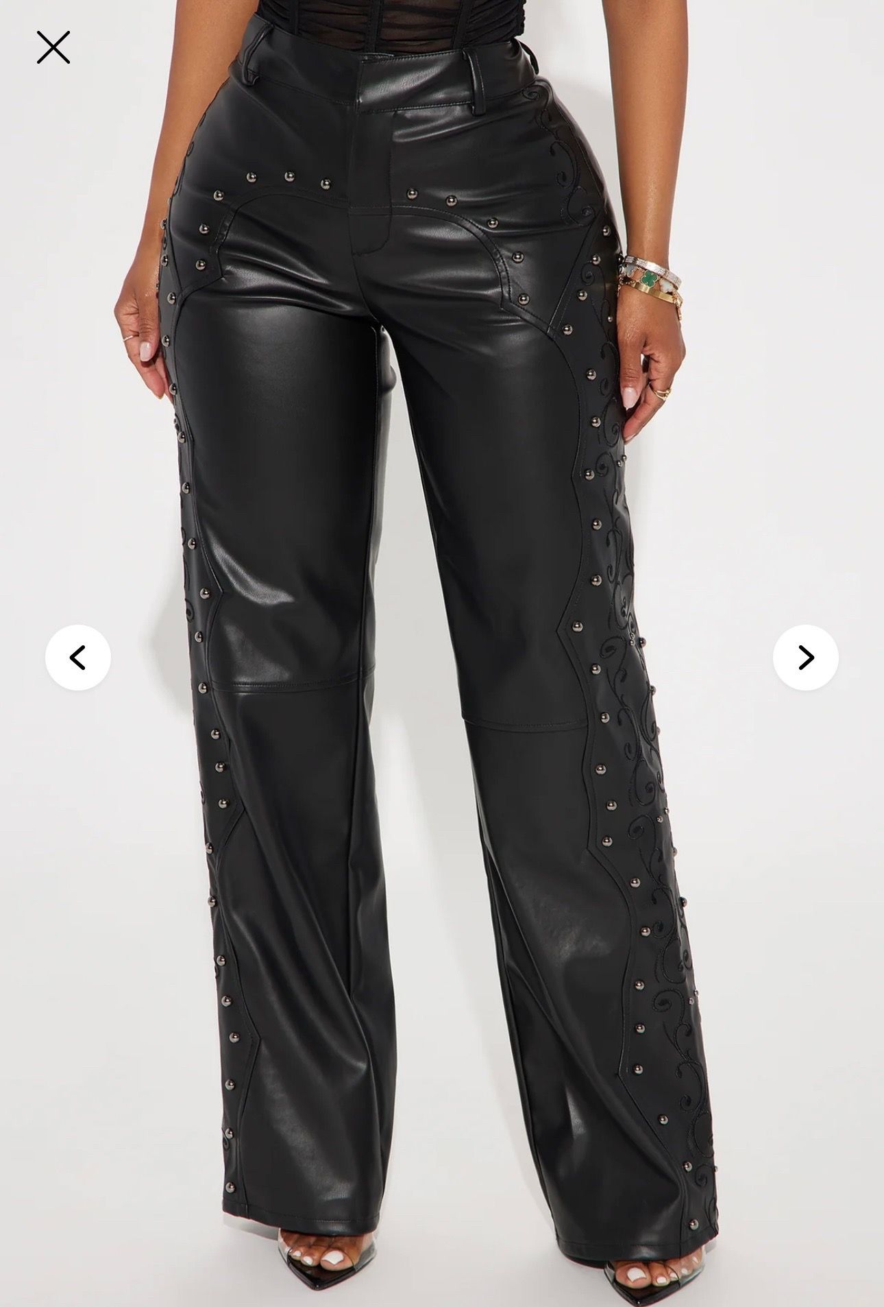 Leather pants brand new with tags fashion nova size large