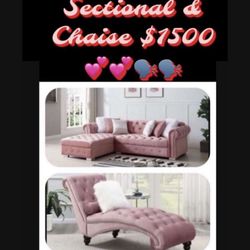 $1500 SECTIONAL & CHAISE FREE RUG FREE DELIVERY