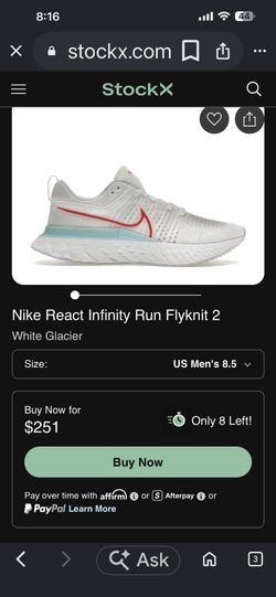 Nike react infinity run flyknit 2