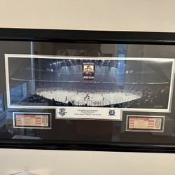 Florida Panthers Framed Photo With Tickets Of The Inaugural Season