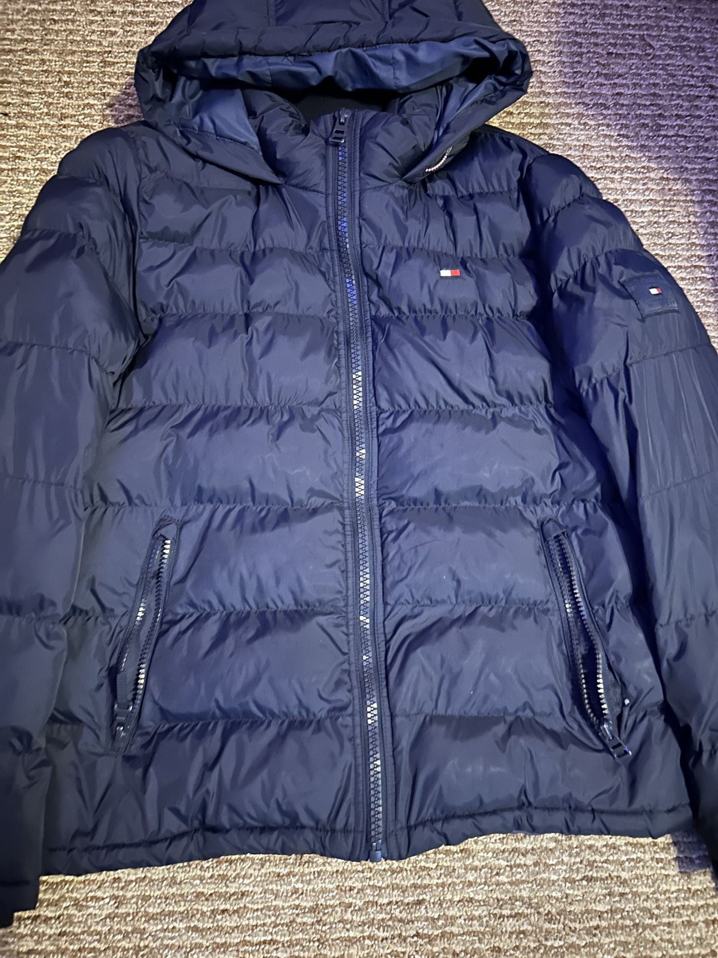 Navy Blue Tommy Hilfiger Puffer Jacket