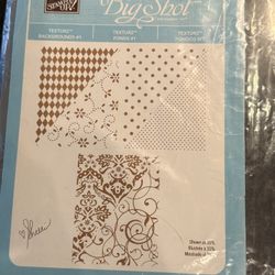 Stampin’ Up! big shot textured background templates 3 plates with 6 designs
