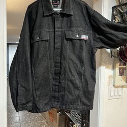 VTG 90s Nike Jordan Two 3 23 Denim Black Jacket XL