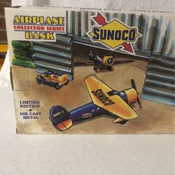 SUNOCO Oil Die Cast Plane/bank