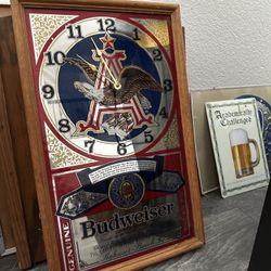 Vintage Budweiser Clock 