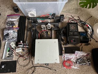 Creality Ender 3 3D printer with upgrades and accessories