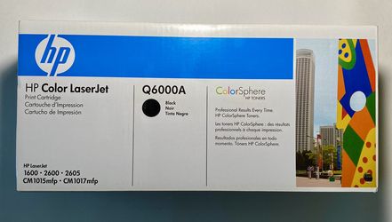 Hp Color Laser Jet Q6000A Black Toner Cartridge 