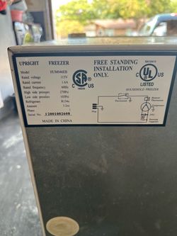 Haier Upright Freezer Model HUM046EB