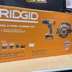 Ridgid 18v 2pc tool kit