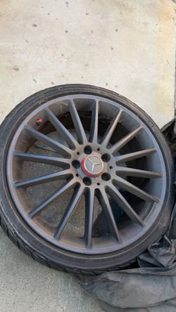 2014-2019 MERCEDES CLA45 AMG ALUMINUM ALLOY WHEEL RIM BLACK 19x8"