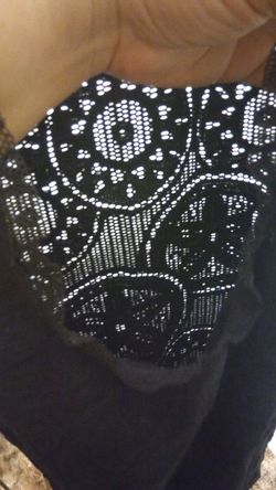 Black Lace Stretchy Tank