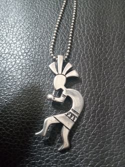 Silver Zuni Dancer Necklace