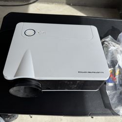 Illustrated Optics LED smart projector, likely similar to generic 1080p