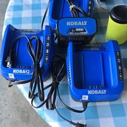 Kobalt Battery Plus Chargers!