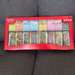 Costco Prismatic Evolutions 8 Pack Mini Tins