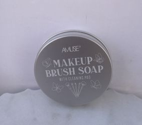 Makeup Brush Soap With Cleaning Pad
