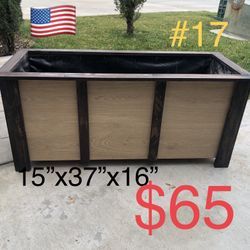 Wood Planter Box Plant Pots Patio Deck