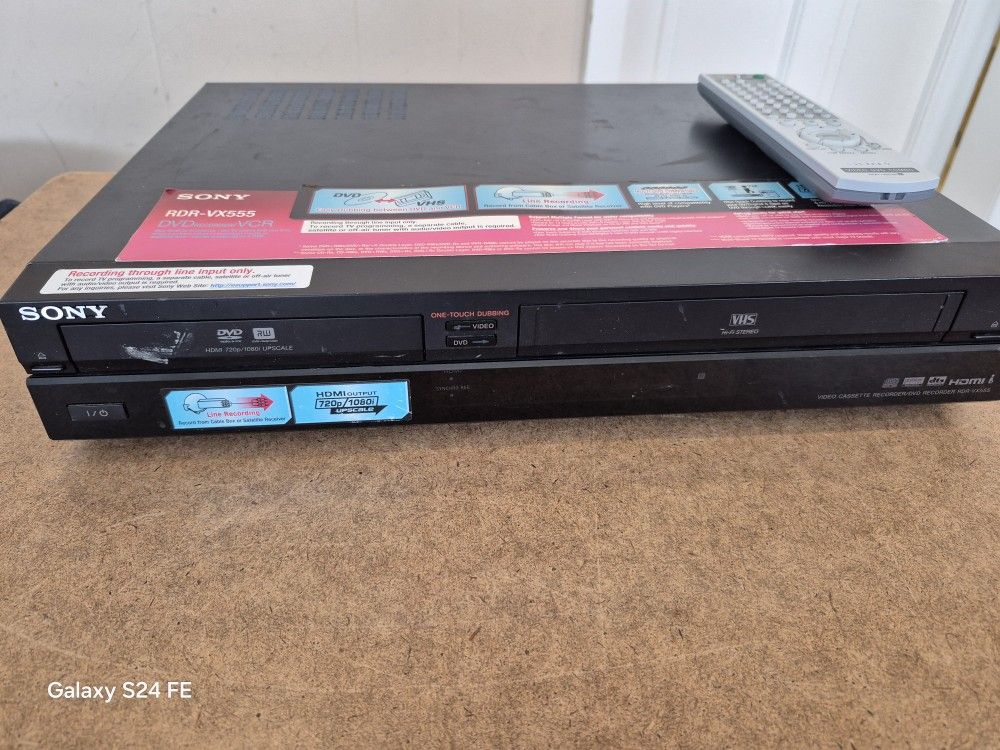 Sony DVD Recorder Vcr Transfer Tapes 