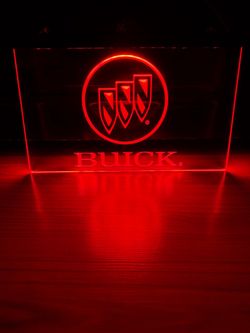 BUICK LED NEON RED LIGHT SIGN 8x12