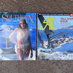 2 magazines: Sail and Southern Boating