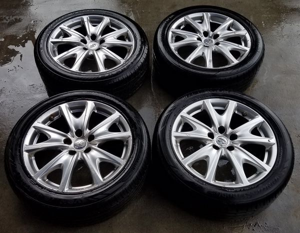 2009-2015 INFINITI G37 SPORT 18"INCH OEM WHEELS WITH TIRES SET