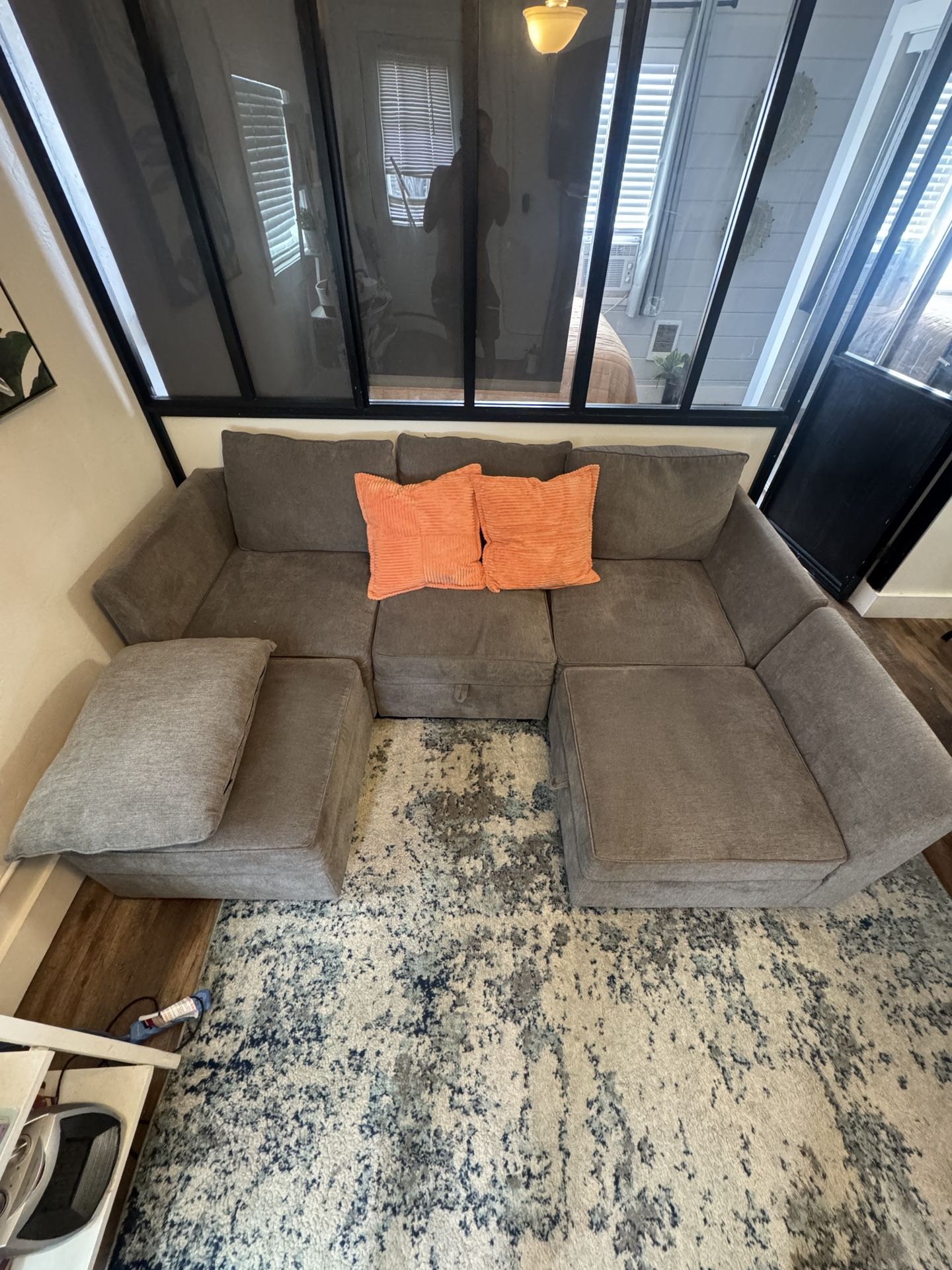 **MODULAR SECTIONAL SOFA, WITH STORAGE**