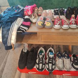 Kids Clothing and Shoes Nike, Jordans, Converse,  Adidas, Heely's, Skechers Sizes  8C, 9C, 10C, 12C, 4Y, 6.5Y, 3T, 4T