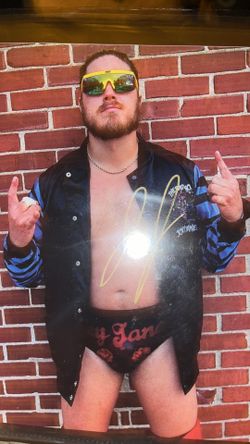 AEW JOEY JANELA SIGNED PHOTO