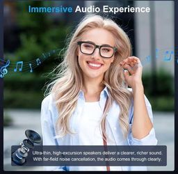 AI Smart Glasses with 8MP Camera, 4K Video, Photo Capture, Real-Time Translation, Recording, AI Assistant, Open-Ear Audio, Bluetooth, Object Recogniti