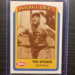 1990 Swell Baseball Greats Tris Speaker Baseball Card #45