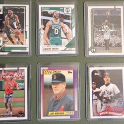Boston Collection - Celtics and Red Sox - Six Cards Mint Condition