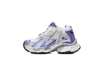 white and purple belenci runners