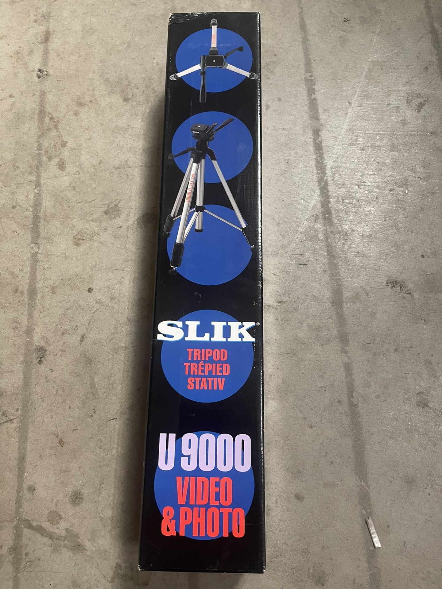 Slik U 9000 Video And Photo Tripod New