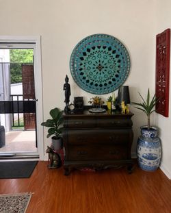 If it’s still listed, it’s still available. Beautiful 40” x 40” Moroccan inspired decorative wall art made of steel with an intricate laser cut desig