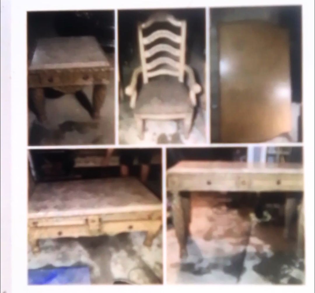 Beautiful living room and kitchen set Ashley furniture south shore collection